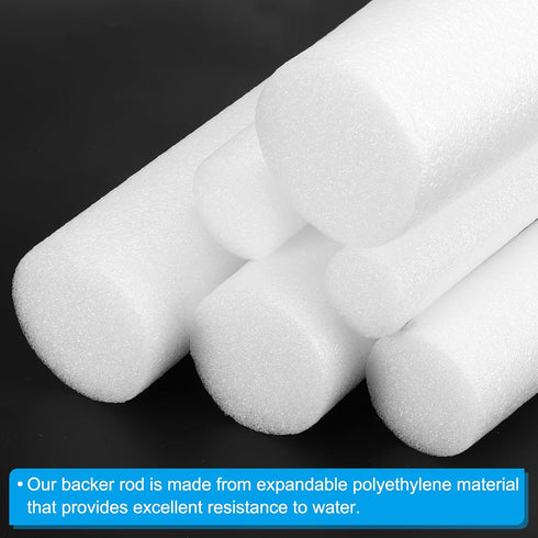 PATIKIL 7/8 Inch x 32.8 Feet Backer Rod for Gaps and Joints, Foam Rope Caulk Seal Weather Strip