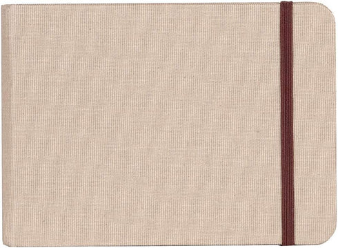 Clairefontaine Goldline Landscape Travel Album, Pack of 32 Pages, A6 Size, 180gsm Paper, Elastic Strap