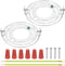 LUMLLSAJI 105mm (4.13") Universal Light Fixture Mounting Bracket Kit, 2 Set Light Crossbar