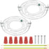 LUMLLSAJI 105mm (4.13") Universal Light Fixture Mounting Bracket Kit, 2 Set Light Crossbar