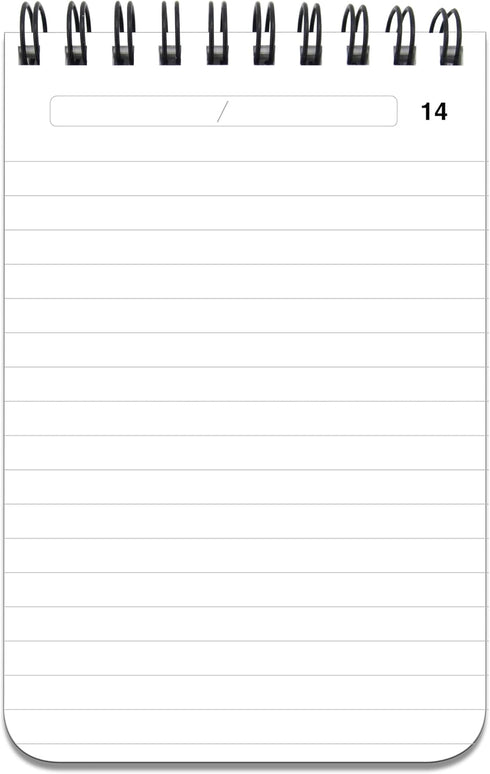BookFactory Evidence Notebook/Notepad/Journal, 120 Pages, 3 1/2” x 5 1/4'', Durable Translucent Cover