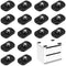 Quilax 16 Pcs Self Adhesive Caster Wheels, 360Swivel Mini Caster Wheels for Small