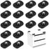 Quilax 16 Pcs Self Adhesive Caster Wheels, 360Swivel Mini Caster Wheels for Small