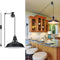 Lomoky Plug in Pulley Pendant Light with 14.76ft Cord On/Off Switch, Industrial