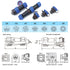 TY28 5 Pin 25A Aviation Waterproof Connector, Male Female Cable Plug Socket for Electrical Power Device, 12 AWG Wire