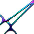 5 inches Bandage, Castroviejo, & Iris Scissors, & Kelly, & Mosquito Forceps Rainbow - Stainless Steel, DIY Crafting
