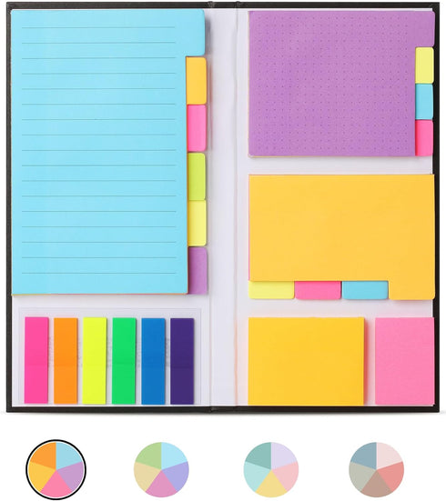 Mr. Pen Sticky Notes Set, 410 Pack, School and Office Supplies, Planner Sticky Note Dividers Tabs, Book Notes