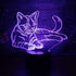 Comiwe 3D Toys,16 Cat (A) Illusion Night Light Colors Change Smart Touch & Remote Control,Home Decor LED Bedside Table