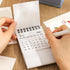 Mini Desk Calendar 2025-2026, Small Desktop Calendar from July 2025 to Dec 2026, Thick Paper with Stickers (Mini Grey)