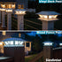 2 4x4 5x5 6x6 (1 Pack) SIEDiNLAR Solar Post Lights Outdoor Modes LED Deck Fence Cap Light for Posts Patio Garden