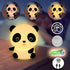 Dimmable Colorful Life Panda Silicone Night Light for Kids Tap Control Rechargeable Soft Lamp, Portable Bedside Light
