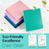 Sooez BinderX 1 Inch Round Ring Binder, Aqua Blue, Fits 150 Sheets, Customizable Cover, 2 Inside Pockets, Cute Aesthetic