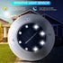 8-LED Bulbs (Set 4) Bell+Howell Disk Lights Deluxe Super Bright Solar-Powered Auto On/Off Outdoor Lighting, Waterproof