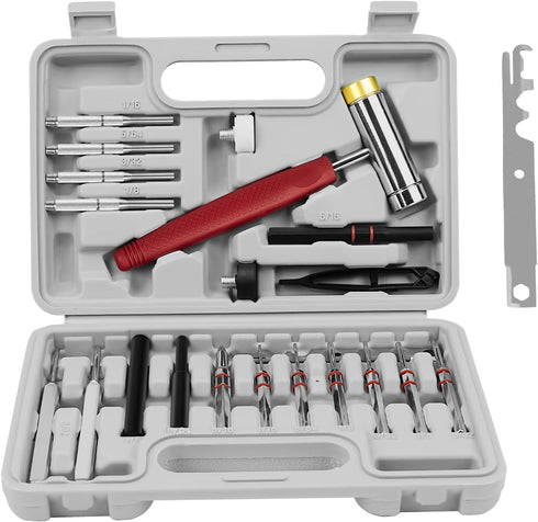 BESTNULE Roll Pin Punch Set, Punch Tools, Made of Solid Material Including