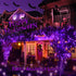 33ft 100 120V Brizled Purple String Lights, LED Christmas Lights Outdoor, Connectable Purple String Light UL Certified