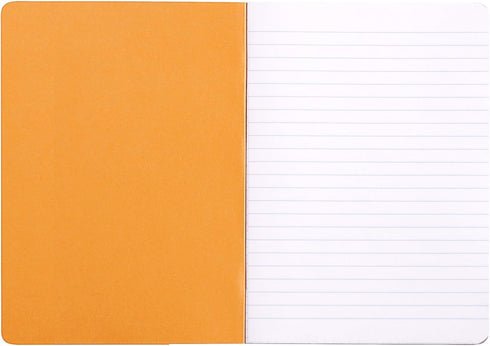 Rhodia Staplebound Orange Lined Notebook 14.8 X 21cm (119188C)