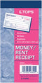 TOPS Money Receipt Book, 2-Part, Carbonless, White and Canary, 50 Sheets, 2 5/8 x 5 3/8 Inches (46820)