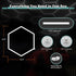 42W 6500K Garage Hexagon Lights, Higher Brightness Hex Garage Lights, Plug and Play, Lightweight DIY Assembly Hexagonal