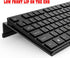 KOTEMON Acrylic Tilted Computer Keyboard Stand for Ergonomic Typing, Keyboard Tray Holder with Silicone Non-Slip Case