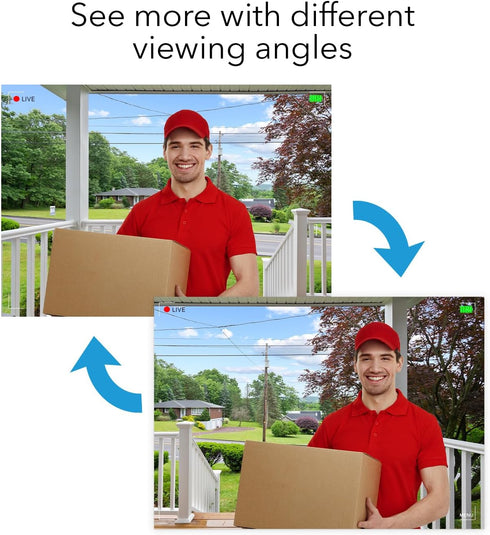 Wasserstein Horizontal Wedge Wall Mount 35 to 55 for Arlo Wireless Video Doorbell (2nd Gen)