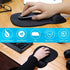 MROCO Ergonomic Mouse Pad, Black Color with Gel Wrist Rest, Comfortable Non-Slip PU Base, 9.4 x 8.1 in
