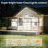 3 Modes,IP65 1 Pack LumiZen Solar Lights Outdoor,Remote Control Solar Motion Sensor Lights with Waterproof Flood