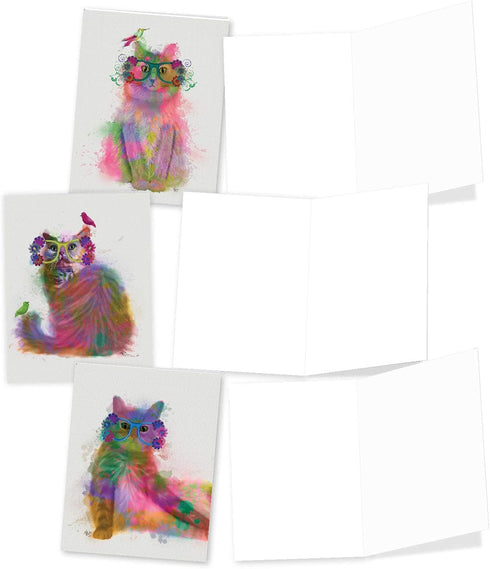 The Best Card Company 20 Assorted Blank Notecards Bulk Box Set - 4 x 5.12 Inch with Envelopes