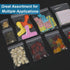 Small Plastic Bags, 300 PCS Mini Baggies in 3 Assorted Sizes, Clear Zip Bags for Jewelry (300Pcs Combo)