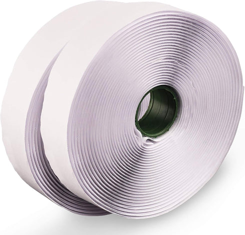 LLPT Hook and Loop Tape, White 1 Inch x 23 Feet Heavy Duty Adhesive Strip for Indoor and Outdoor