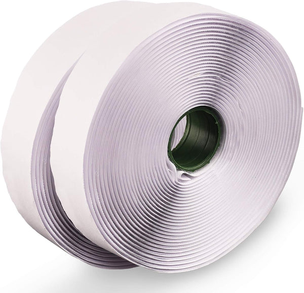 LLPT Hook and Loop Tape, White 1 Inch x 23 Feet Heavy Duty Adhesive Strip for Indoor and Outdoor