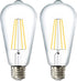 Sunco Lighting 2 Pack Vintage LED Edison Bulbs, 60W Equivalent, 8.5W CRI92 800 Lumens, Dimmable ST64 3000K