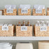 Talented Kitchen 8-Piece Metal Basket Labels Clip On Holders with 40 White Labels for Storage Bins