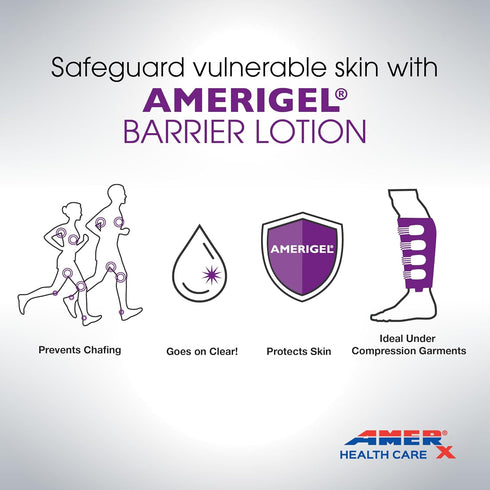 AMERIGEL Barrier Lotion, 6 oz. - Skin Protectant for Chafed, Cracked, and Chapped Skin