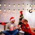G40 25FT 27 Bulbs, G40 Umbrella-5W Abeja Outdoor String Light, Frosted White Christmas String Lights with Frosted White