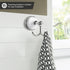 Design House Bathroom Hardware Accessories, Polished Chrome and White Robe Hook