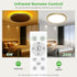 12 Inch 1800K, 3000K/4000K/6500K Dimmable zemty LED Ceiling Light with Night Light Fixture with Remote Control, Low