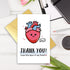 GVMGVM Cute Thank You Card for Heart Surgeon, Funny Thank You Card for Doctor Nurse Medical Staff, Humorous