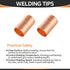 30-Pack Copper Fittings, 3/4-Inch Copper Coupling with Rolled Stop, C x C with Sweat Solder Connection