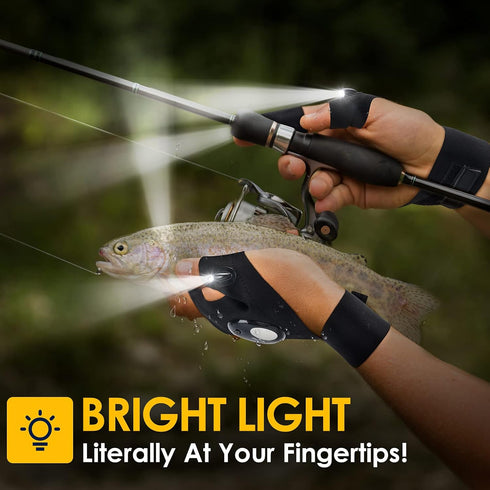 PARIGO LED Flashlight Gloves, Cool Gadget for Men, Gift for Dad, Husband, Grandpa, Christmas Birthday