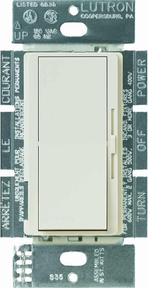 Lutron Diva 3-Speed Fan Control and Light Switch, Single-Pole, 1.5A Fan/1A LED,