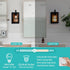 E26 Farmhouse Wall Light Fixtures,Modern Industrial Wall Sconces Lighting Indoor with Base Faux-Wood Color Matte Black