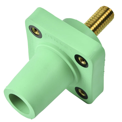 Marinco Power Products CLS40FRSB-E CLS 16 Series Panel Mount, 400A/600V, 1.125" Threaded Stud, Green