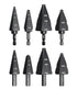 1/4 to 1-3/8 Inch HSS Step Drill Bit for Metal, Plastic, Wood, Heavy Duty Unibit with Multi Hole Sizes