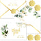 Motiskyy 100 Pcs Wedding Thank You Cards with Envelopes Bulk 120 Stickers V