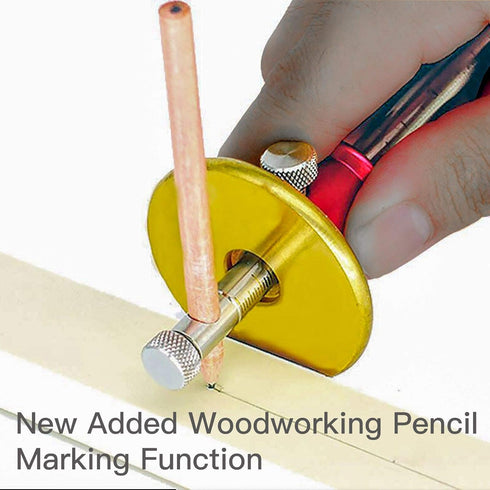 YOSELIN Dovetail Marking Jig Wheel Marking Gauge Tool Set, 1 Woodworking Pencil, 1 Wheel Cutter for Hardwood, 1 Bearing