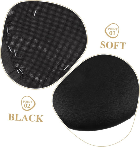 TOPPERFUN Rotating Stool Replacement Seat Cover Wear-Resistant Pu Round Cushion for Bar and Dining Use Soft Sponge