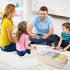 Card Game Storage Kit, Include Storage Box and 16pcs Mesh Zipper Bags, Organizer with Writable Stickers