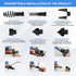 7PCS Drain Cleaner Combination Cutter Head Set, 16mm Manganese Steel for Drain Cleaning Machines
