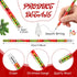 Christmas Pencils Bulk for Kids Colorful Winter Wood Pencils with Eraser Pencils Snowman, Santa and Elk Pencil Xmas Stationery Pencil for Office School Party Favors Supplies, 12 Styles (96 Pcs) by Yexiya