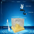Masshomi 16 4 Dimming LED Ocean Wave Projector Light Color Change Mode Touch Remote USB Portable Desk Lamp Cube Shape